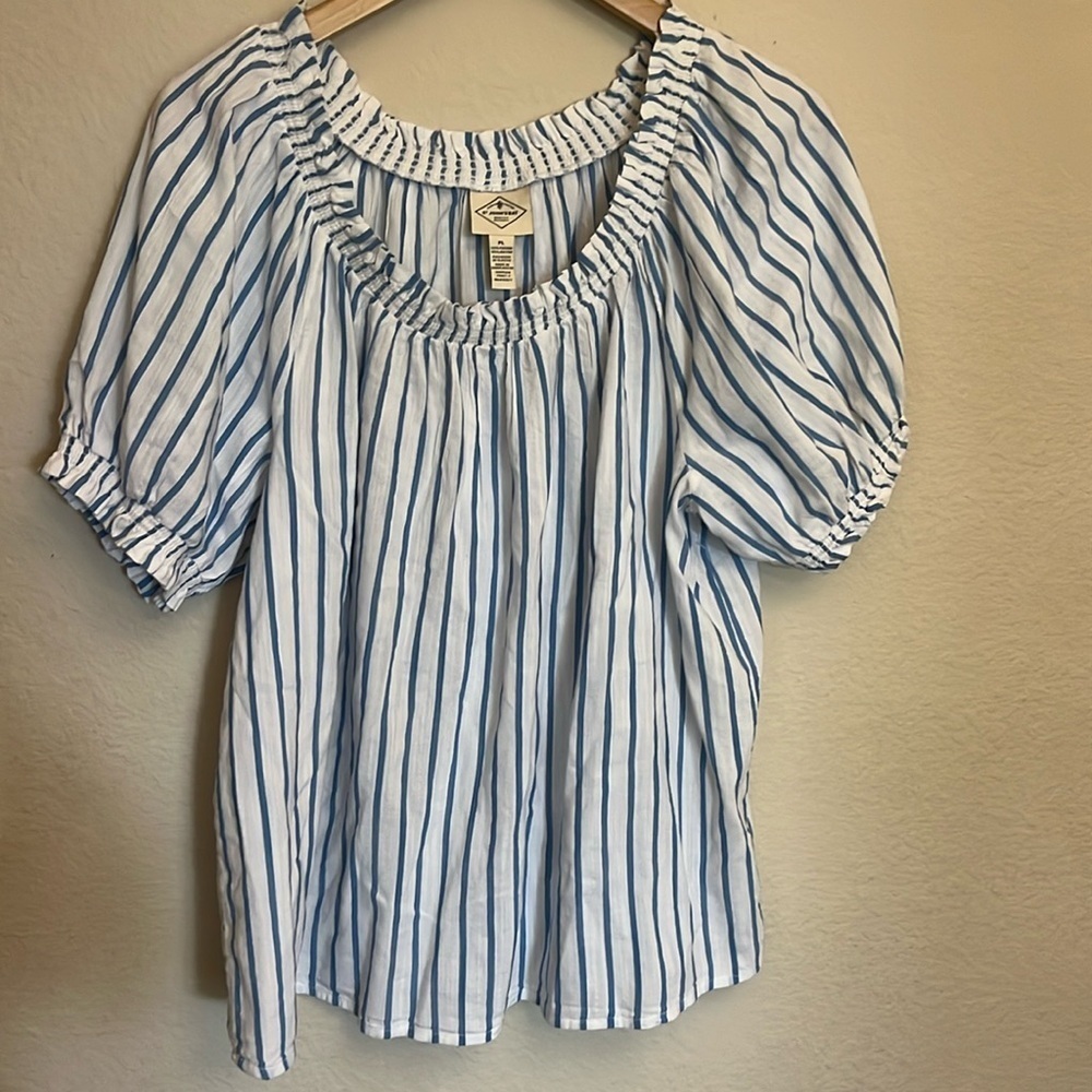 Nautical striped top size petite large